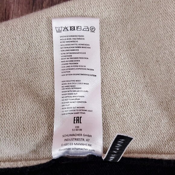 Dorothee Schumacher Womens 5 US XL Multicolor Colorblock Wool Cashmere Sweater - Picture 8 of 12